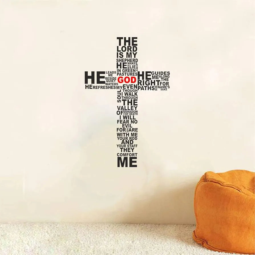 Decal O Decal Jesus Bible Quotes Wall Stickers , Pack of 1-Self-Adhesive