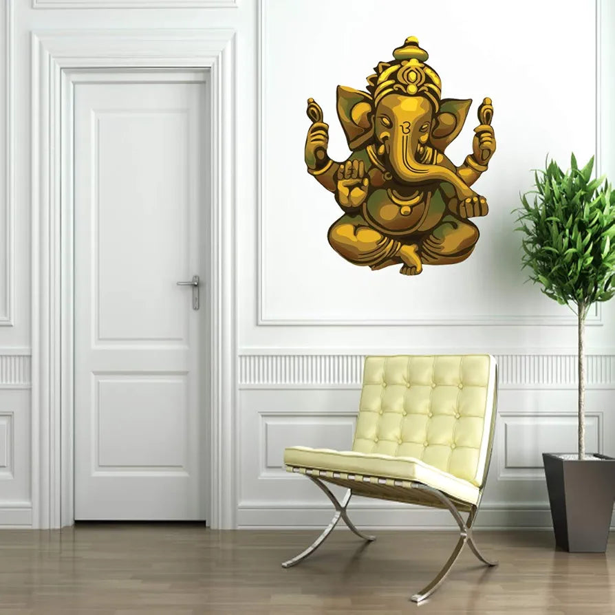 Rangoli White Glossy Vinyl Wall Sticker Premium Self-Adhesive Waterproof Parent-2 Design-10