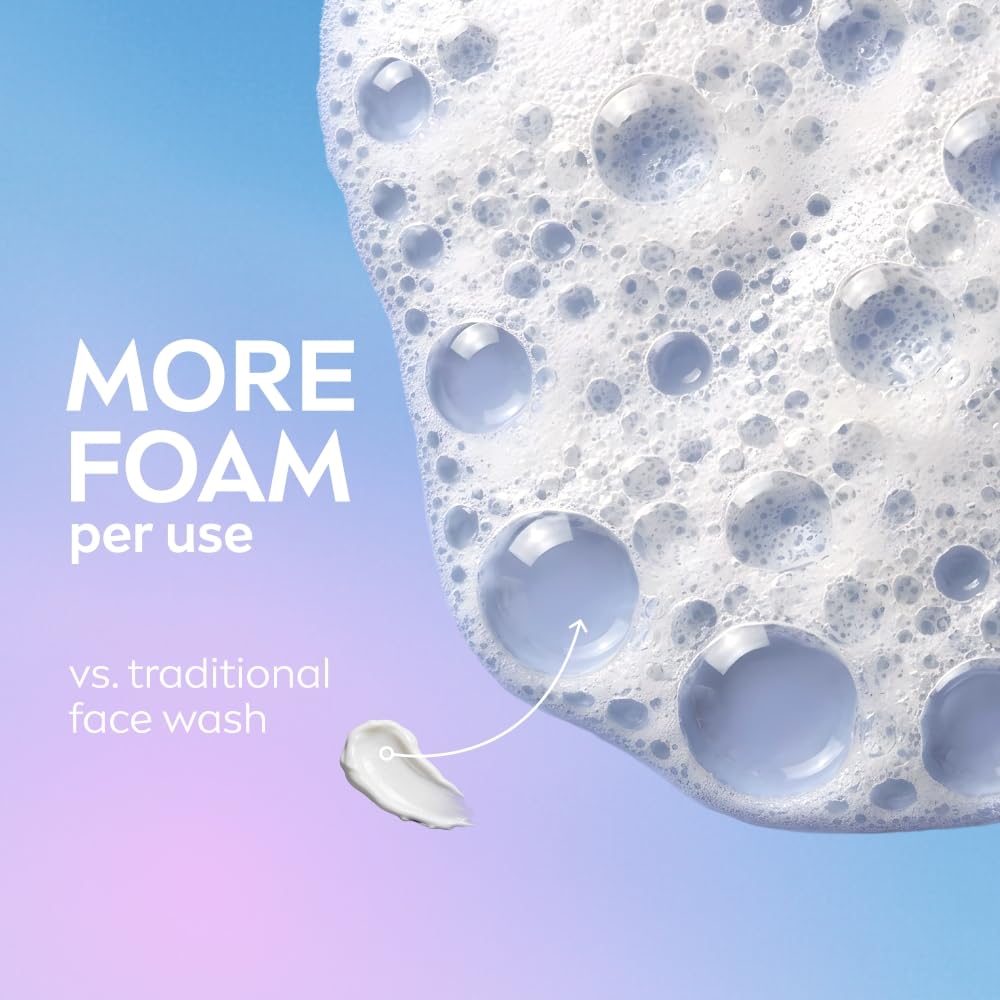 NIVEA Luminous Even Glow Bubble Cleansing Foam Face Wash | For Glowing Skin, Skin Brightening & Refined Pores | Pearl Rucinol + 6 Acid Complex | Makeup Remover | Daily Face Cleanser | 100ml