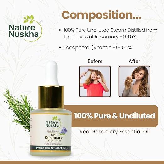 Nature Nuskha Real Rosemary Essential Oil - 15 ml