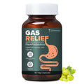 ZEROHARM Gas Relief Capsules | Ayurvedic Preâ€‘Probiotic & Digestive Enzymes Blend with Triphala (Amla, Haritaki, Bibhitaki) | Eases Digestion, Bloating, Gas Relief & Acidity | Men & Women | 60 Capsules