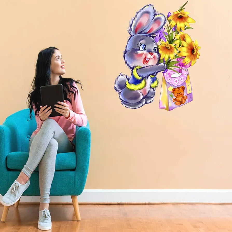 Rangoli White Glossy Vinyl Wall Sticker Premium Self-Adhesive Waterproof Parent-4 Design-19