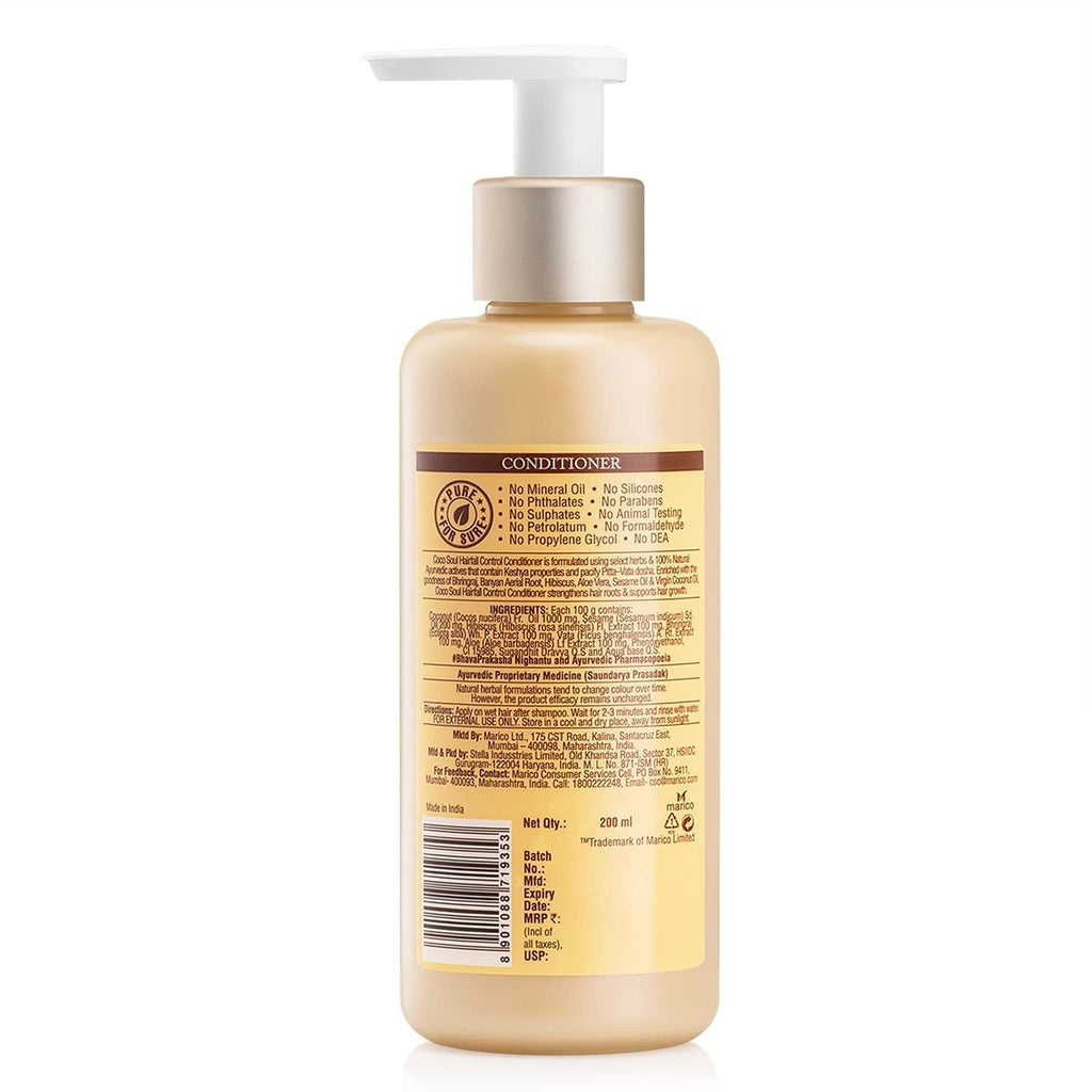 Coco Soul Hair Fall Control Conditioner with Ayurvedic Medicine - 200 ml