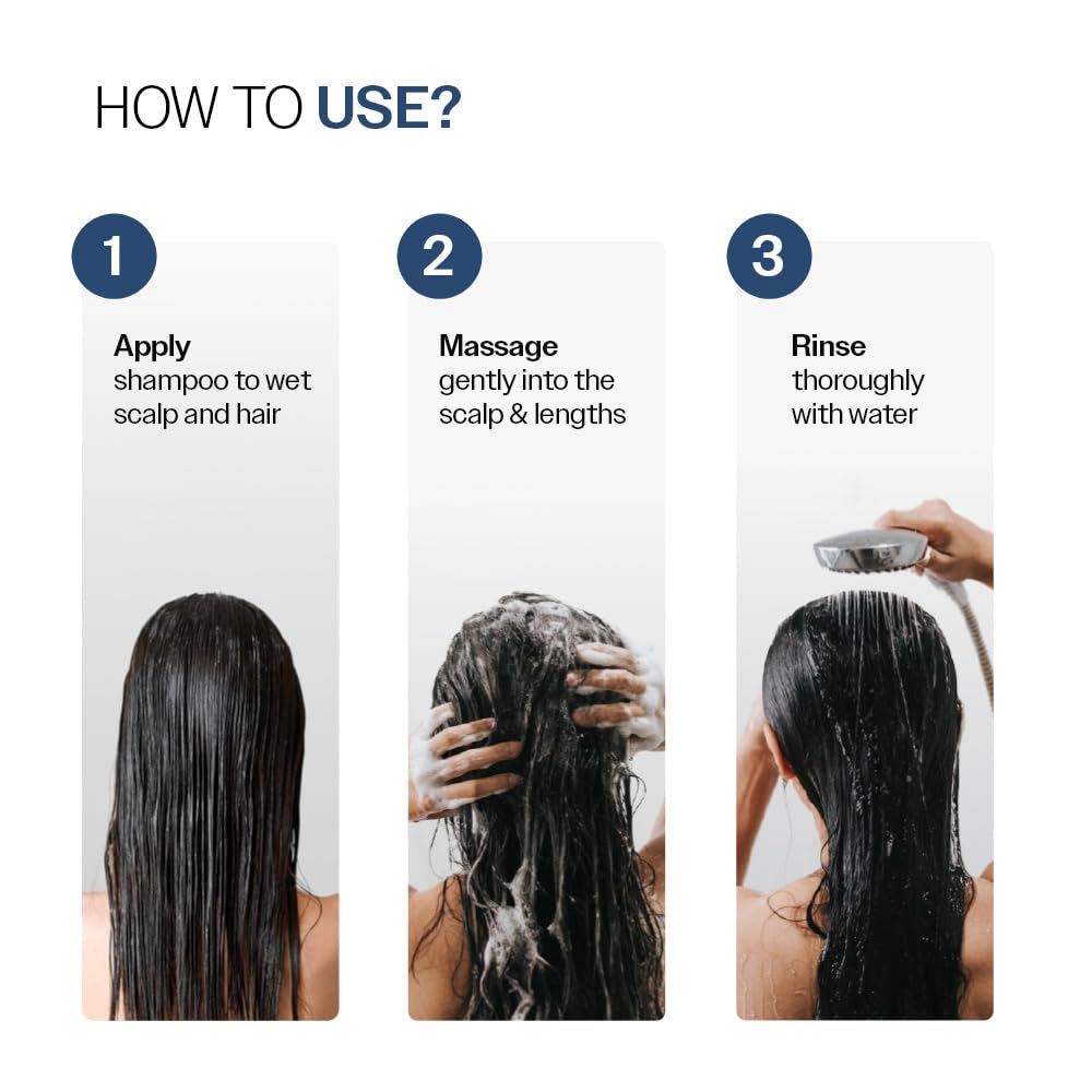 Bare Anatomy Anti-Hair Fall Shampoo | Provides 5x Hair Fall Control | Adenosine, Procapil & Peptides | Strengthens Roots, Reduces Breakage & Cleans Gently | Sulphate & Paraben Free | Unisex | 750ml