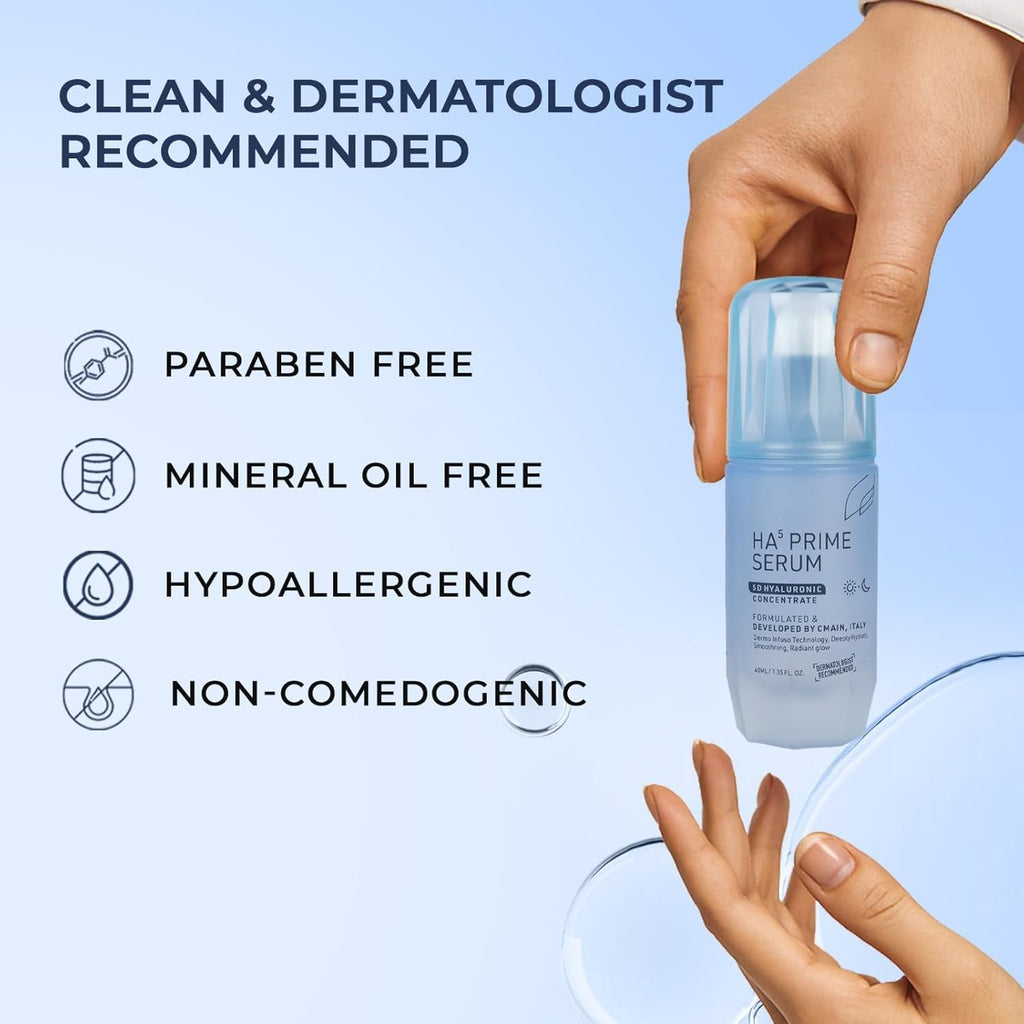 YUDERMA HAâµ Prime Serum With 5D Hyaluronic Concentrate, 40 Ml