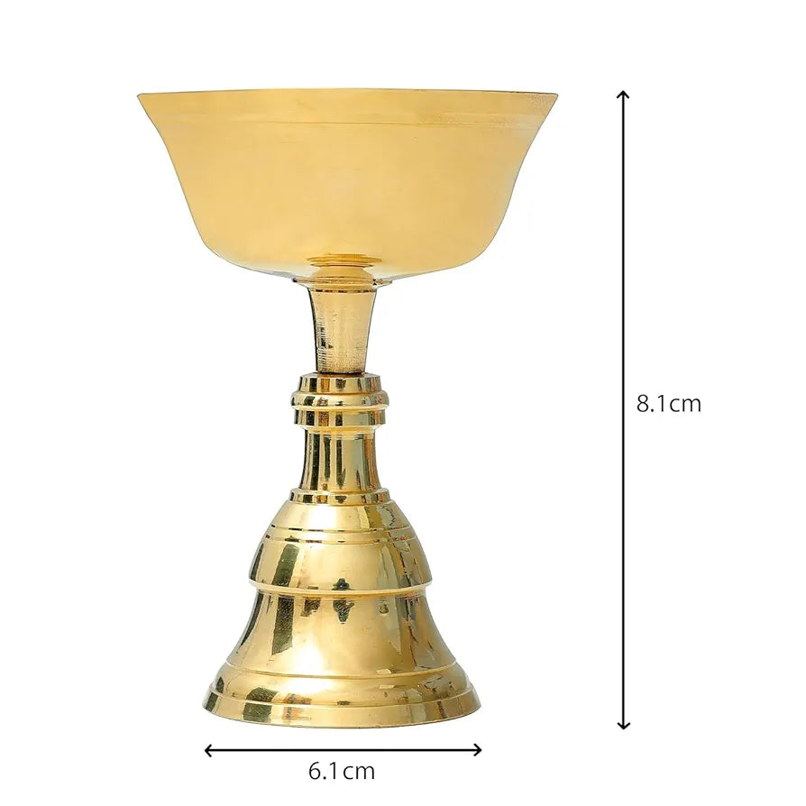 Shubhkart Nitya Akhand Narayan Diya 110 Gm Brass Diya 8.1 Cm Height