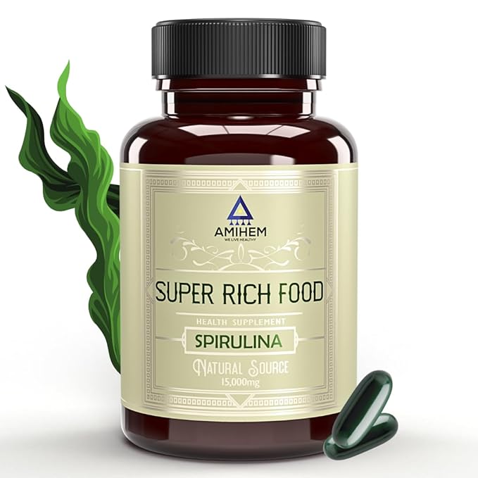 Amihem Spirulina Capsules  - 30 Capsules