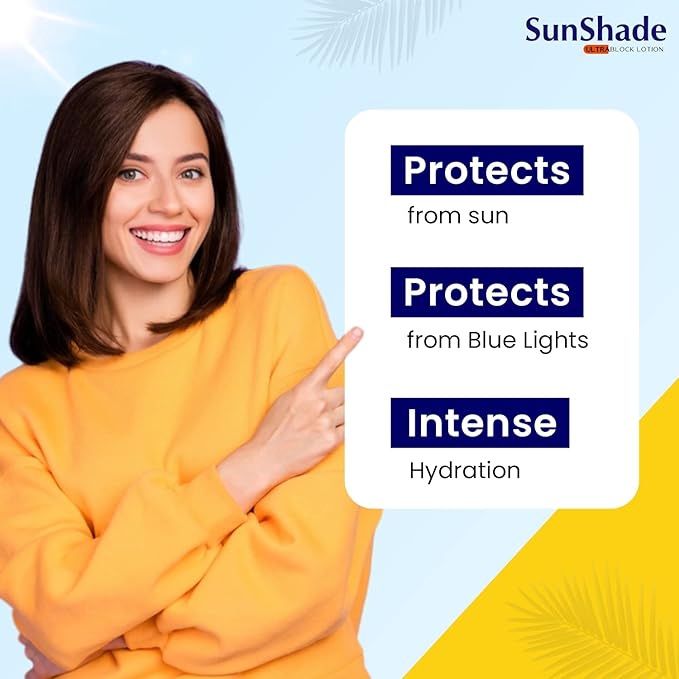 Leeford Sunshade Ultra Block Sunscreen SPF 50 PA+++ Lotion for Face & Body - 50 ml