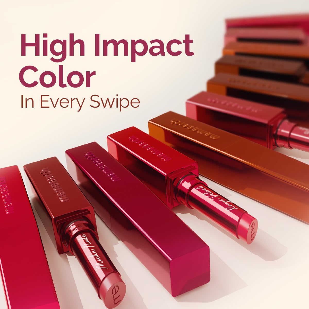 Mamaearth Luxe Matte Long Stay Lipstick with Passion Fruit Oil & Vitamin E -2g | Deep Plum 16 Hour Long Stay | High Impact Color | Made Safe Certified