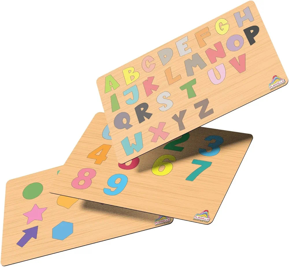 Playhills Wooden Learning Educational Puzzle Game Board for Kids  for Toddlers Kids