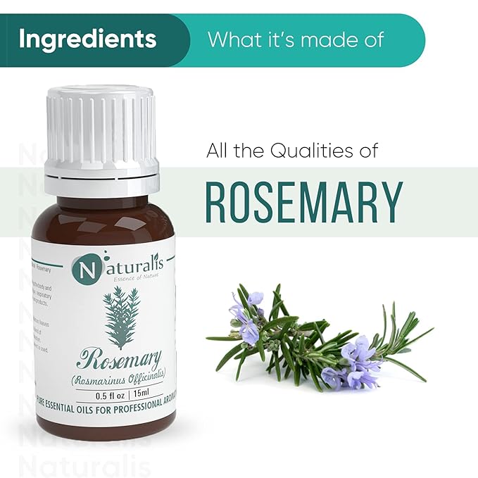 Naturalis Rosemary Hair Oil Pure Rosemary Essential Oil - 15 ml