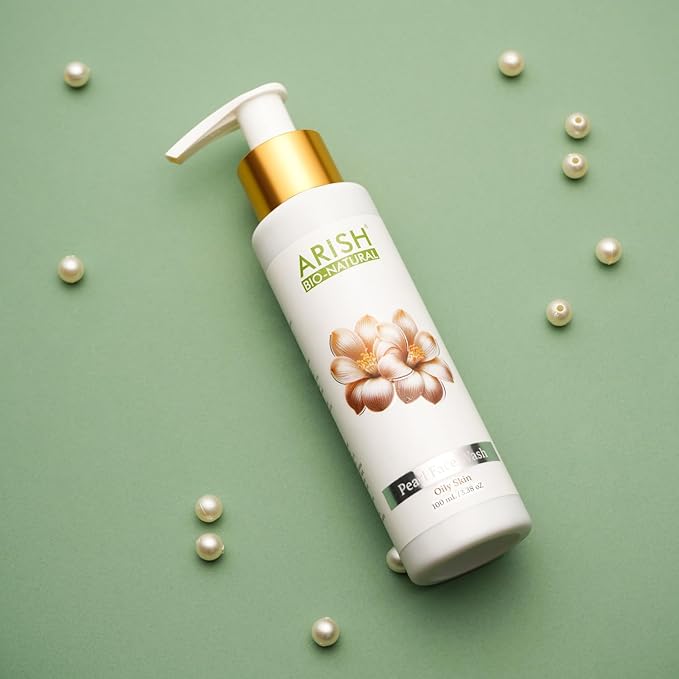 Arish Bio-natural Pearl Face Wash for Bright & Luminous Skin - 100 Ml