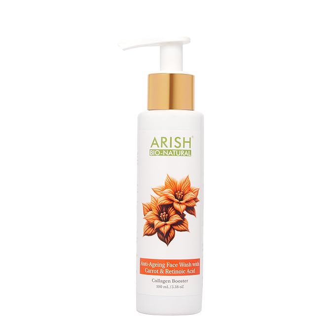 Arish Bio-natural Anti-ageing Face Wash With Carrot & Retinoic Acid - 100 Ml