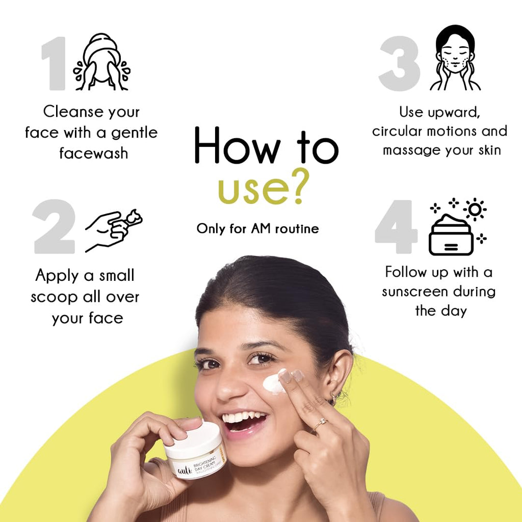 Auli Skin Brightening Day Cream with SPF 20++ - 50 gms