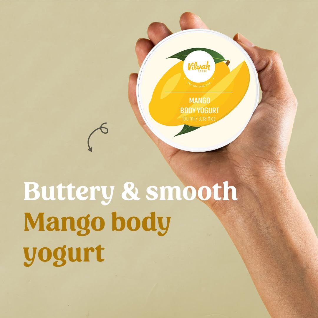 Vilvah Store Body Yogurt Mango and Hemp Lotion - 100 ml