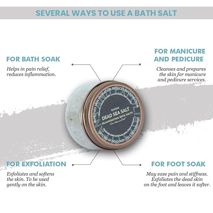 Nyassa Dead Sea Bath Salt for Men & Women - 220 Gms