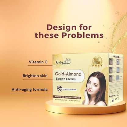 Corlin Fair Glow Gold Fairness Bleach Cream - 250 gms