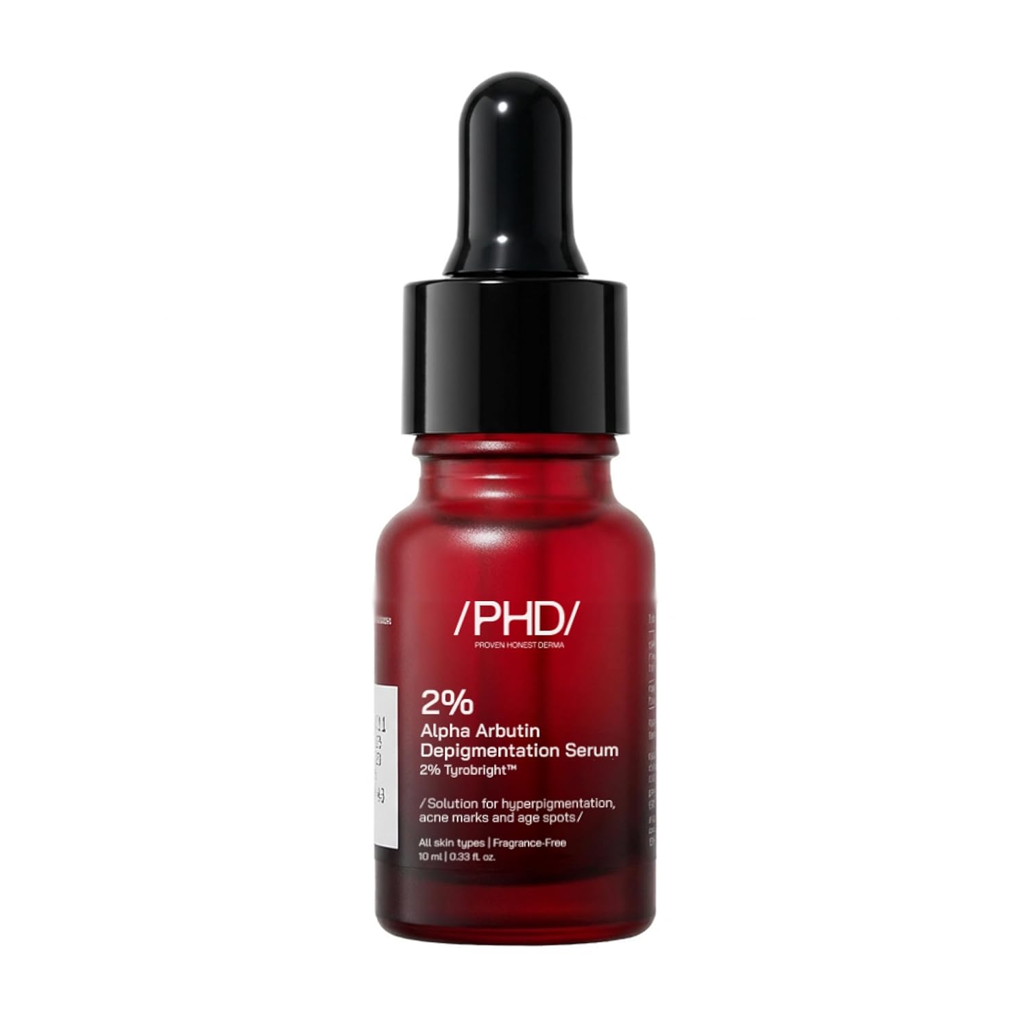 /PHD/ 2% Alpha Arbutin Depigmentation Serum | Alpha Arbutin for Pigmentation & Dark Spot | Pigmentation serum for Women & Men | Tyrobrightâ„¢, Niacinamide | Tan removal | Fragrance-Free | 10ml