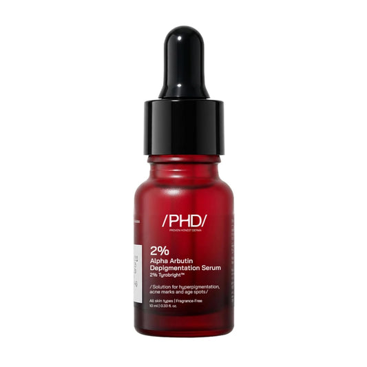 /PHD/ 2% Alpha Arbutin Depigmentation Serum | Alpha Arbutin for Pigmentation & Dark Spot | Pigmentation serum for Women & Men | Tyrobright™, Niacinamide | Tan removal | Fragrance-Free | 10ml