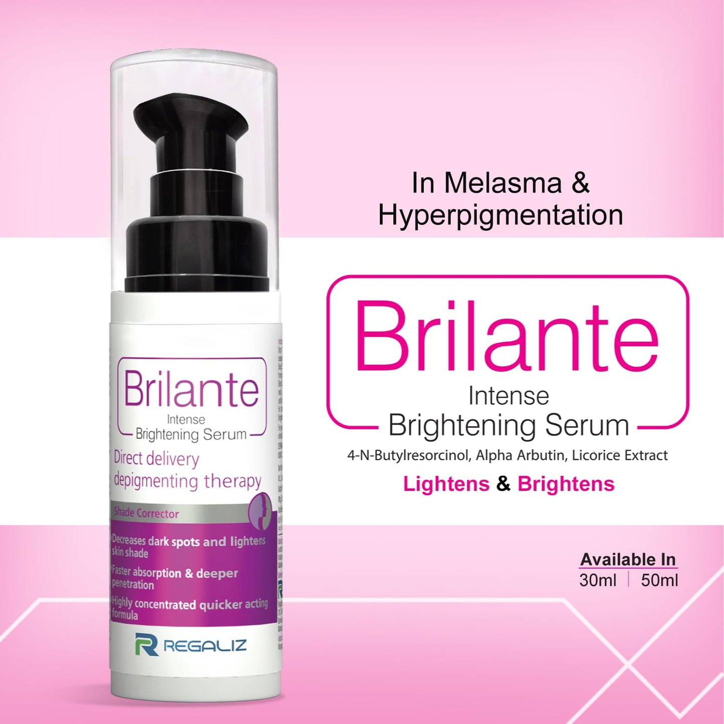 Regaliz Brilante Intense Brightening Serum - 50 ml