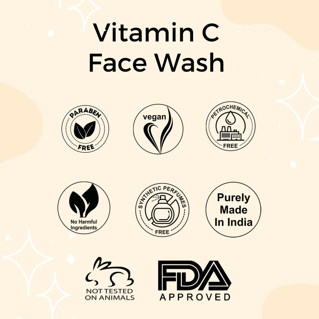 Aroma Treasures Vitamin C Face Wash for Men & Women | Brightening Facewash with Amla, Orange Peel & Ferulic Acid | Anti-Pigmentation, Anti-Ageing & Glow Cleanser – 100ml