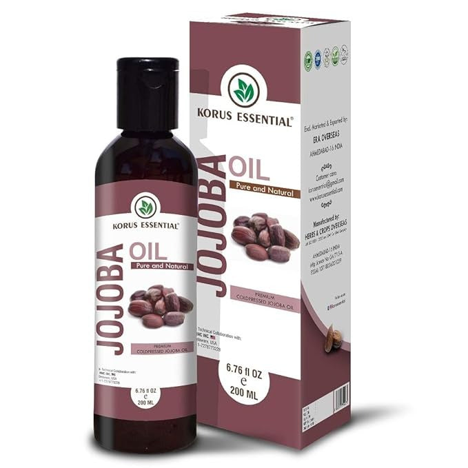Korus Essential Pure Natural Cold Pressed Jojoba Oil - 200 ml
