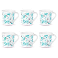 Larah by Borosil Crysta Series Stardust Opalware Mug | Set of 6 Tea/coffee Mugs | 100 Ml Each
