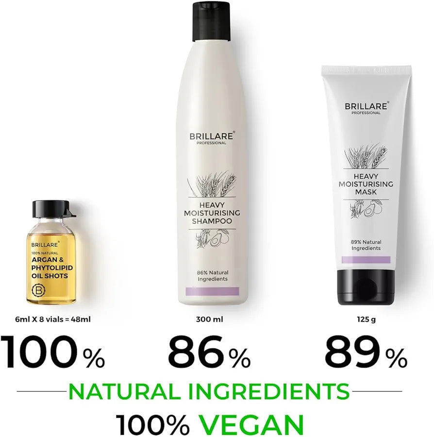 Brillare Anti Hair Fall Treatment Combo, Strengthens roots, Prevents Breakage & Reduces Hair Fall