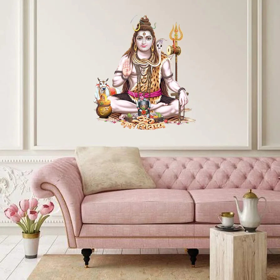 Rangoli White Glossy Vinyl Wall Sticker Premium Self-Adhesive Waterproof Parent-6 Design-7
