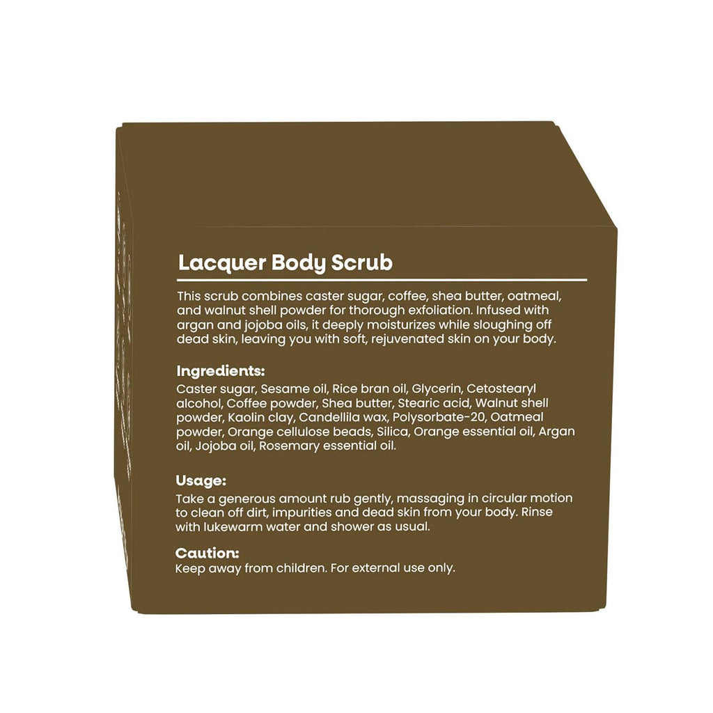 Jivada Lacquer Body Scrub with Walnut Oatmeal & Kaolin Clay - 100 gms