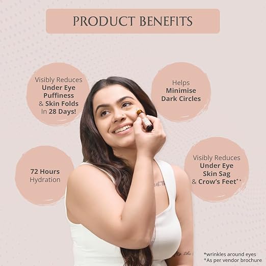 AreoVeda Roll-On CryoCoffee Under Eye Serum - 10 ml
