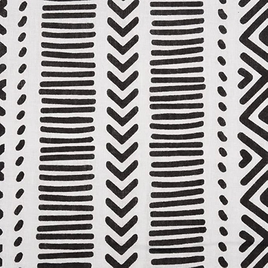 Trance Home Linen Pure Cotton Reversible Dohar Toddler Size Cotton Ac Quilt for Babies Colour Aztec Black