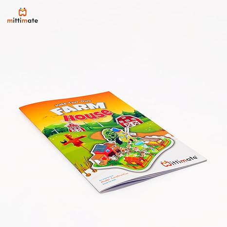 Mittimate Farm House Model Construction Book for Kids Diy Craft Book for Children