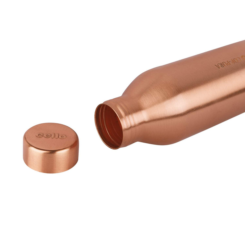 Cello Cop-pura Moksha Copper Bottle Gift Set with Glasses
