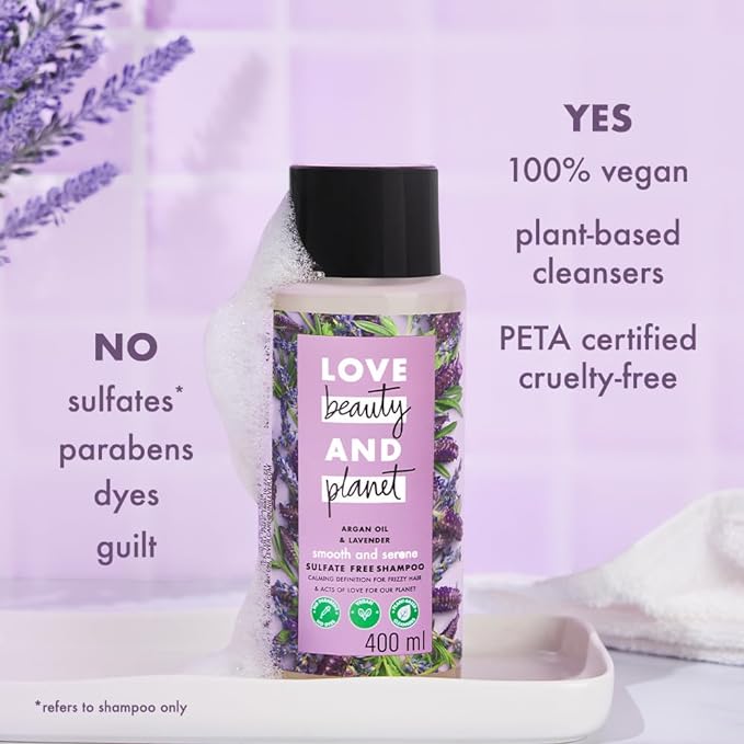 Love Beauty & Planet Argan Oil and Lavender Shampoo - 400 ml