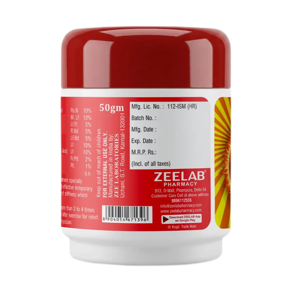 Zeelab Bagh Balm for Muscle & Joint Comfort | Herbal Pain Relief Balm with Camphor, Menthol, Wintergreen & Eucalyptus Oil | Helps Soothe Back, Neck & Shoulder Discomfort | External Use