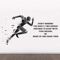 StickMe Gym Fitness Work Bodybuilding Office Sports Workout Boxing Inspiration Quotes Wall Sticker Medium - 180 x 80 cm