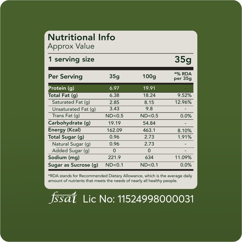 Svasthyaa High Protein Moong Jor | Roasted Moong Dal Namkeen Snack | Healthy Vegetarian Dal Snack for Adults & Kids | Gluten Free, Vegan & Jain | Breakfast, Travel, Diet Friendly | Healthy Roasted Snacks | 220g
