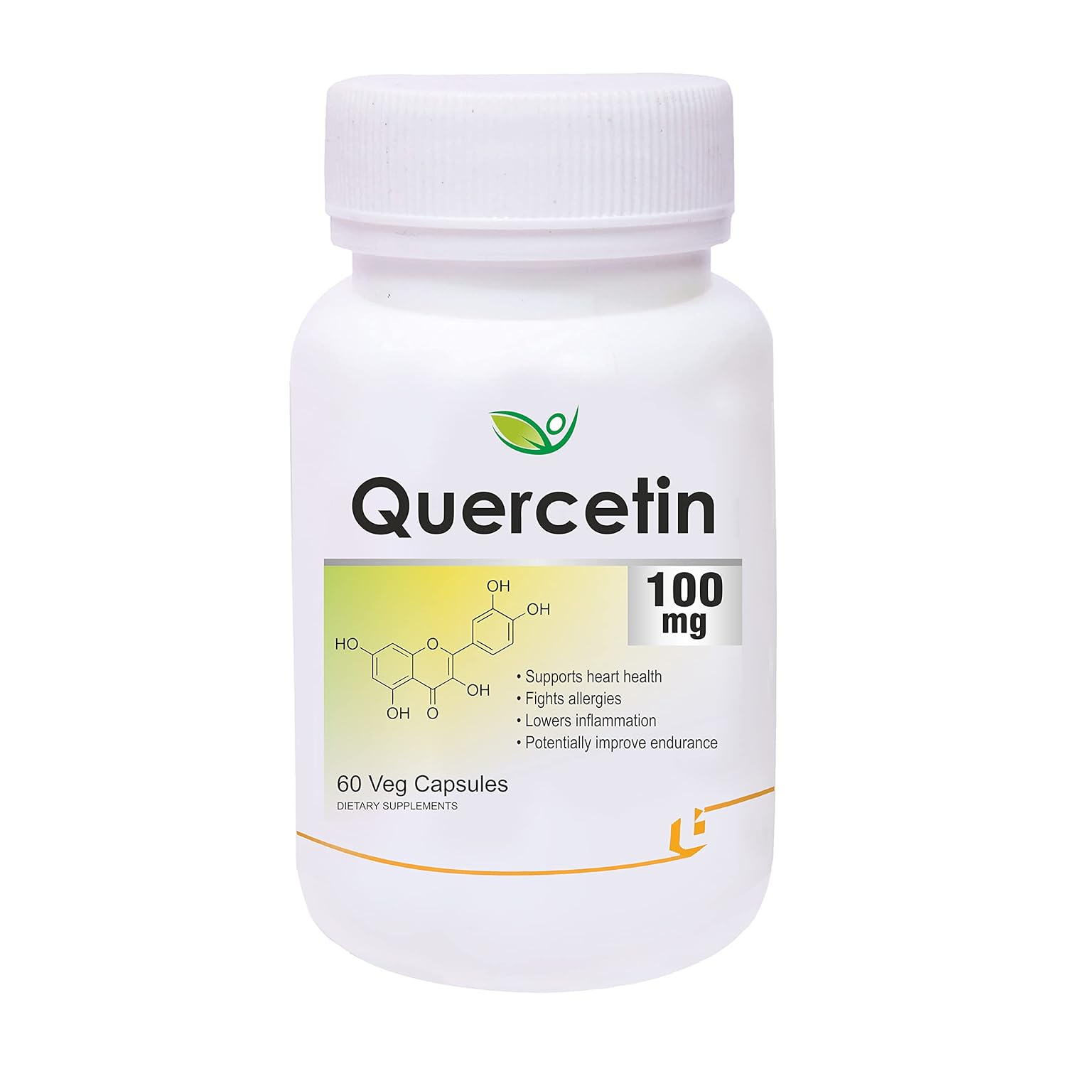 Biotrex Nutraceuticals Quercetin 100mg | Supports Energy, Brain & Heart Health | Antioxidant | Cardiovascular & Respiratory Health â€“ 60 Veg Capsules