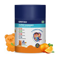 Gritzo Super Gummies, Multivitamin for Kids (Natural Orange Flavour, 30 Gummies) | Zero Added Sugar, 21 Vitamins & Minerals