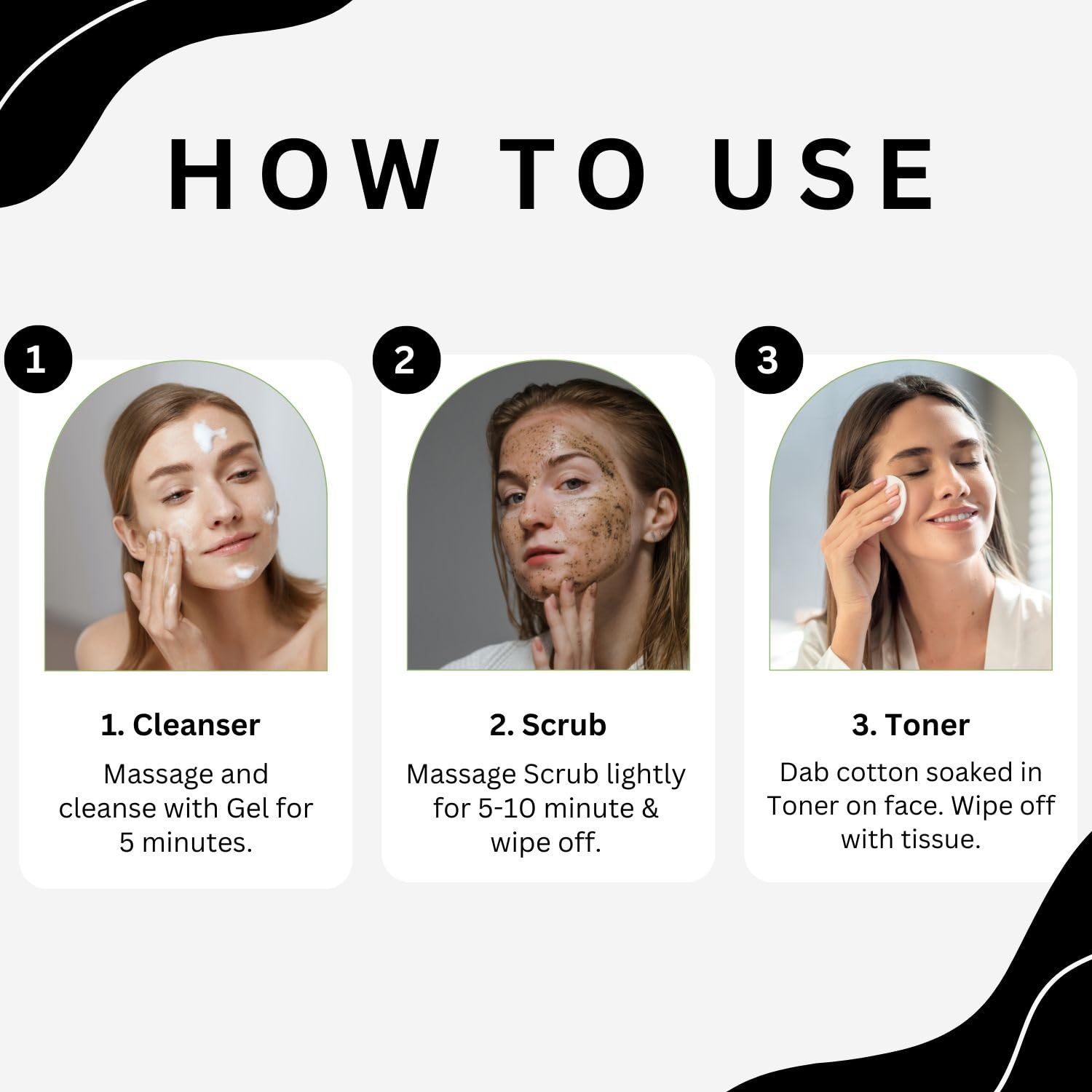 Aroma Treasures Detox Charcoal Facial Kit | Deep Pore Purifying 6-Step Home Facial | Removes Impurities, Excess Oil & Tan | Brightening, Clarifying & Instant Glow Facial for All Skin Types – 43g/ml