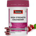 Swisse High Strength Cranberry for PCOS, PCOD & UTI - 25000mg Cranberry Extract, Antioxidant Rich Supplement Supports Bladder & Kidney Health (30 Tablets)