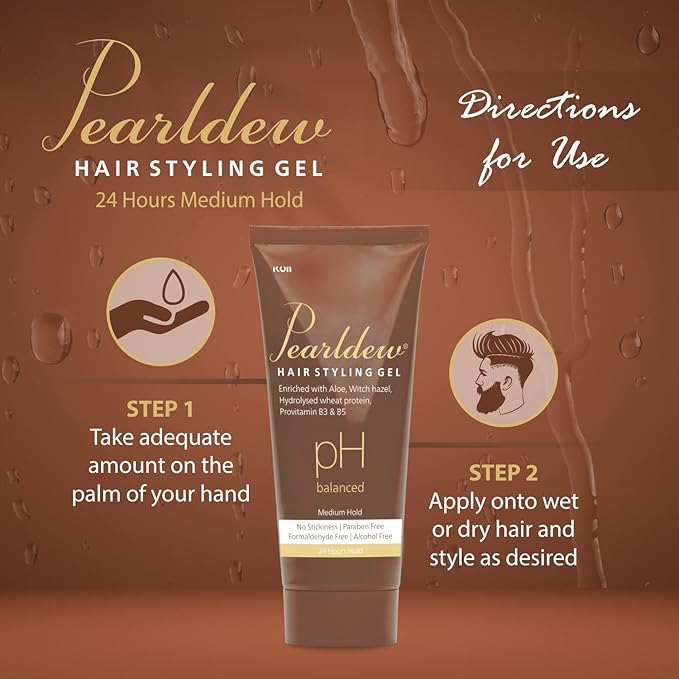 Pearldew Hair Styling Gel - 100 Ml | Pack of 3