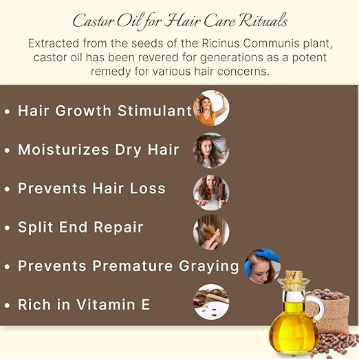 Vriksha Veda Cold Pressed Castor Oil Arandi ka Tel for Hair - 100 ml