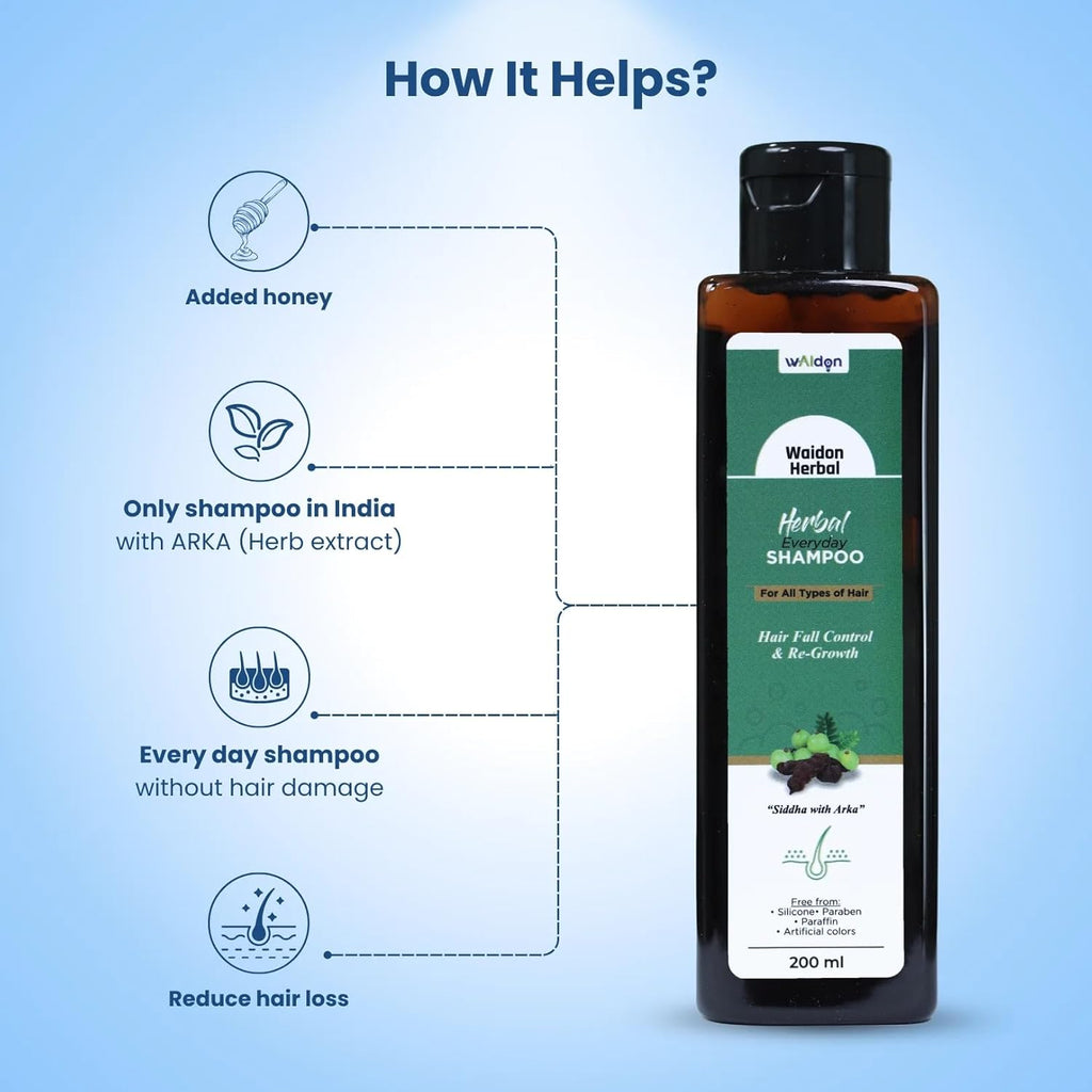 Adon (Waidon) Herbal Shampoo For Hair Fall Control &And  ReGrowth - 200 ml