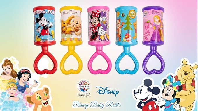 Ratna's Disney Baby Rattle With Sweet and Melodious Sound for Infants Safe & Non Toxic | Winnie the Pooh