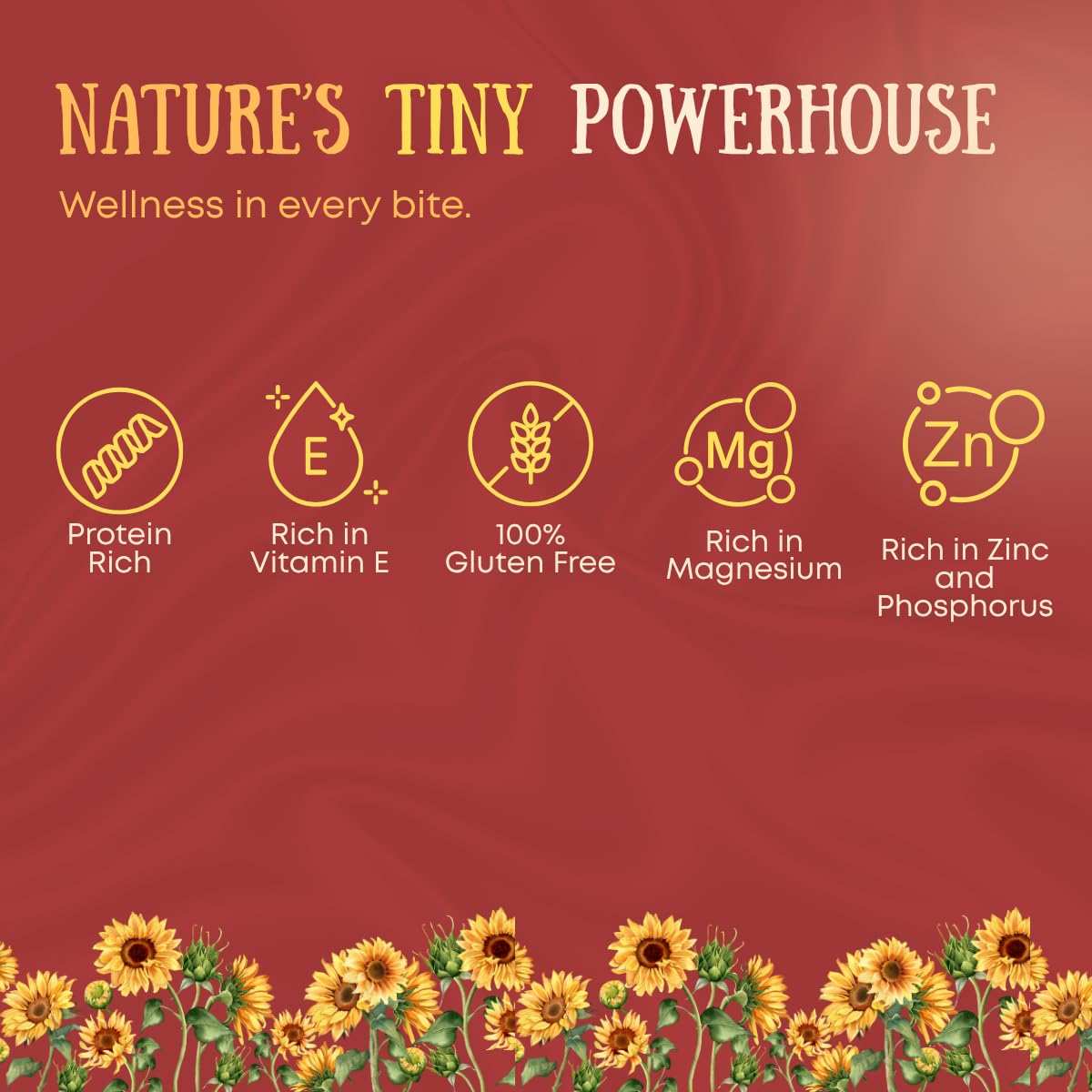 Earthen Story Certified Organic Sunflower Seeds| Lab Tested for 250+ Pesticides | NPOP Approved & Traceable with Transaction Certificate | Rich in Protein, Fibre & Vitamin E