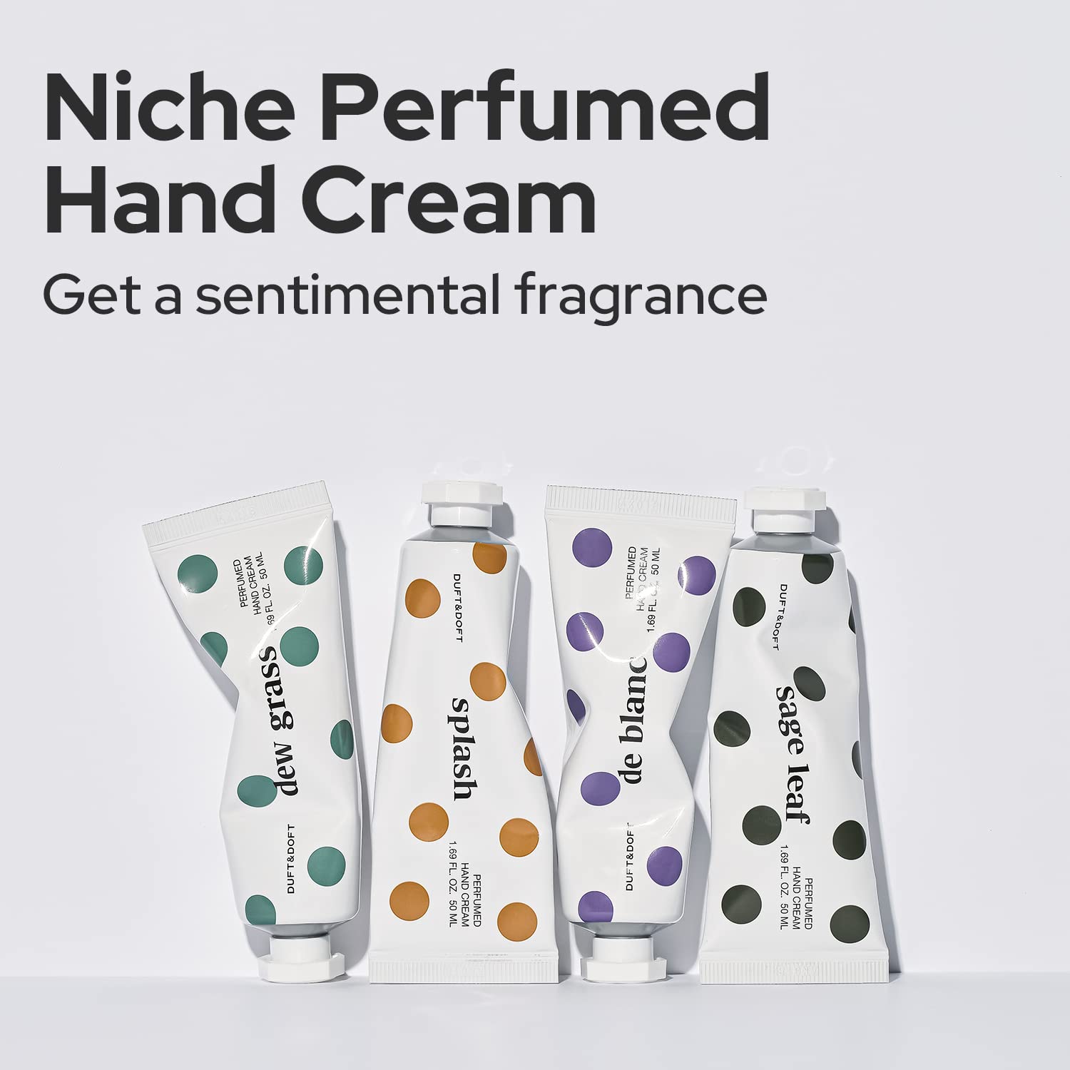 Duft & Doft Niche Perfume Hand Cream Splash (50g) - Long-Lasting Luxury Fragrance, Fast-Absorbing, Non-Greasy Formula for Soft, Scented Hands