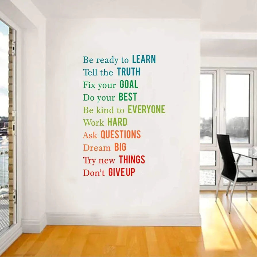 Decal O Decal Vinyl Wall Sticker 31.49 x 0.39 x 45.27 Inches Multicolour Quotes