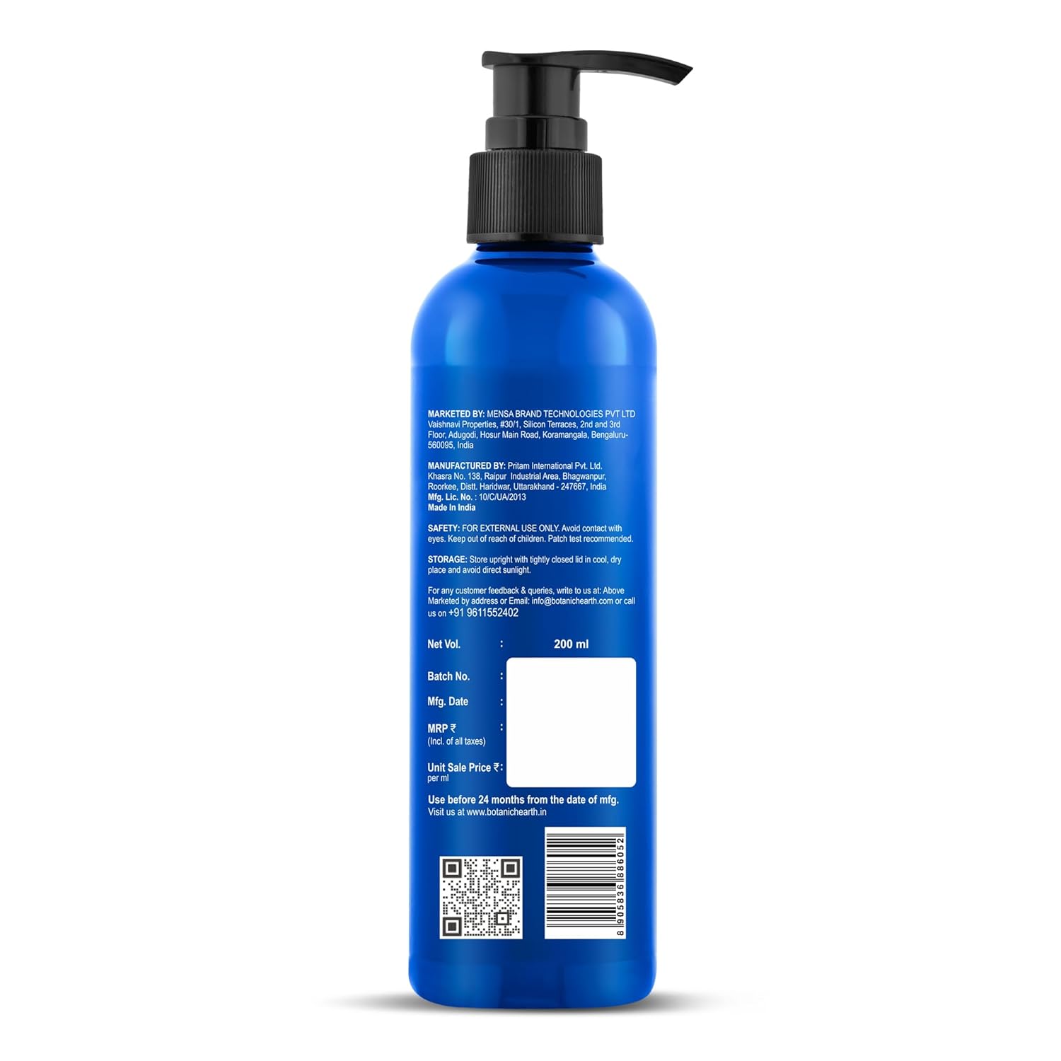 Botanic Hearth Rosemary Mint Shampoo with Peppermint Oil, Jojoba Oil & Collagen | Thickens & Strengthens Hair | Helps Reduce Hairfall | Shampoo for Women and Men | Sulphate & Paraben Free, 200ml